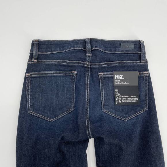 PAIGE NWT Hoxton Dark Wash High Rise Ultra Skinny Denim Jean  // 00 - Picture 9 of 9